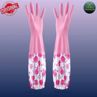 Picture of Reusable Free Size Hand Gloves for Kitchen-Multicolor