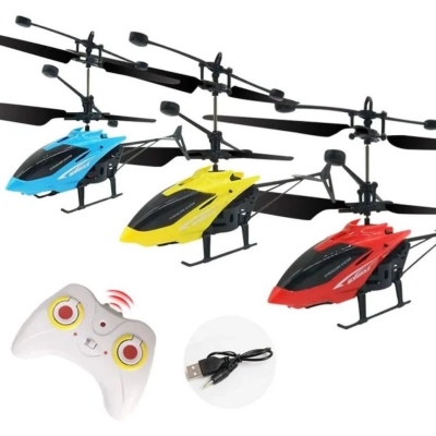 Picture of Mini RC Induction Flying Helicopter Toys, Kids Small Helicopters Induction Drone with LED Lights, Multi-Protection, Remote Control Drones Toy Gift for Boys Girls-Multicolor