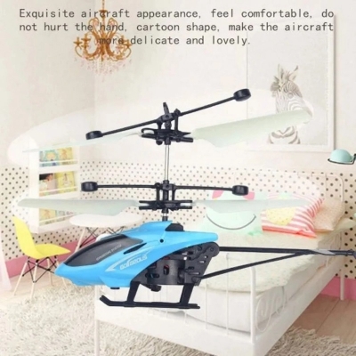 Picture of Mini RC Induction Flying Helicopter Toys, Kids Small Helicopters Induction Drone with LED Lights, Multi-Protection, Remote Control Drones Toy Gift for Boys Girls-Multicolor
