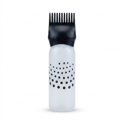 Picture of 1 pcs Root Comb Applicator Bottle with Graduated Scale Colorful Plastic Squeeze Bottle Applicator Brush for Hair Dye Home Salon-Multicolor