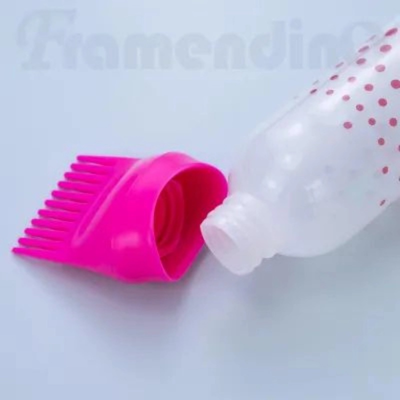 Picture of 1 pcs Root Comb Applicator Bottle with Graduated Scale Colorful Plastic Squeeze Bottle Applicator Brush for Hair Dye Home Salon-Multicolor