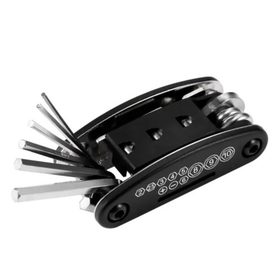 Picture of 1 pcs Universal Bicycle Repair Tool Kit Multifunctional Bike Repairing Set Cycling Steel Tools Hex Wrench Hex Screwdriver-Black
