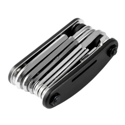 Picture of 1 pcs Universal Bicycle Repair Tool Kit Multifunctional Bike Repairing Set Cycling Steel Tools Hex Wrench Hex Screwdriver-Black
