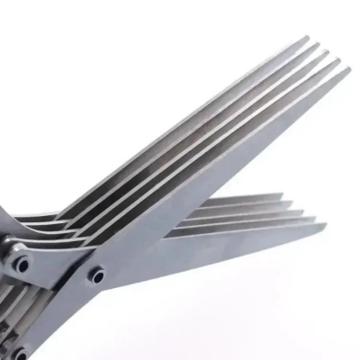 Picture of 1 pcs Muti-Layers Kitchen Scissors Stainless Steel Vegetable Cutter Scallion Herb Laver Spices cooking Tool Cut Kitchen Accessories-Multicolor
