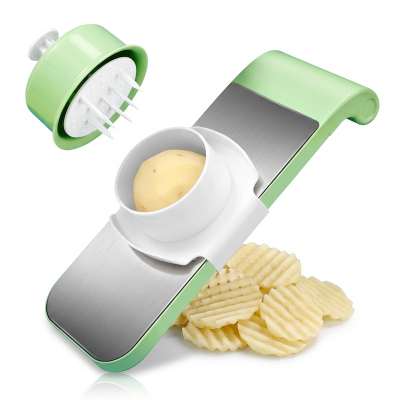 Picture of Vegetable Cutter Fruit Slicer Shredders Carrot Grater Chopper 5 in 1 Gadgets Slicer Peeler Kitchen Accessories Tool-Silver