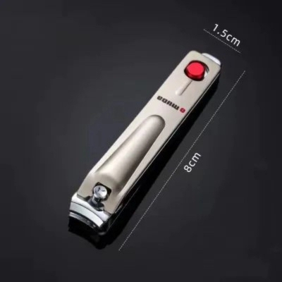 Picture of Big size 1PC Stainless Steel Nail Clippers With Anti-splash Cover Professional Pedicure Nail Care Trimmer Tool Toenail Cutters Manicure-Silver