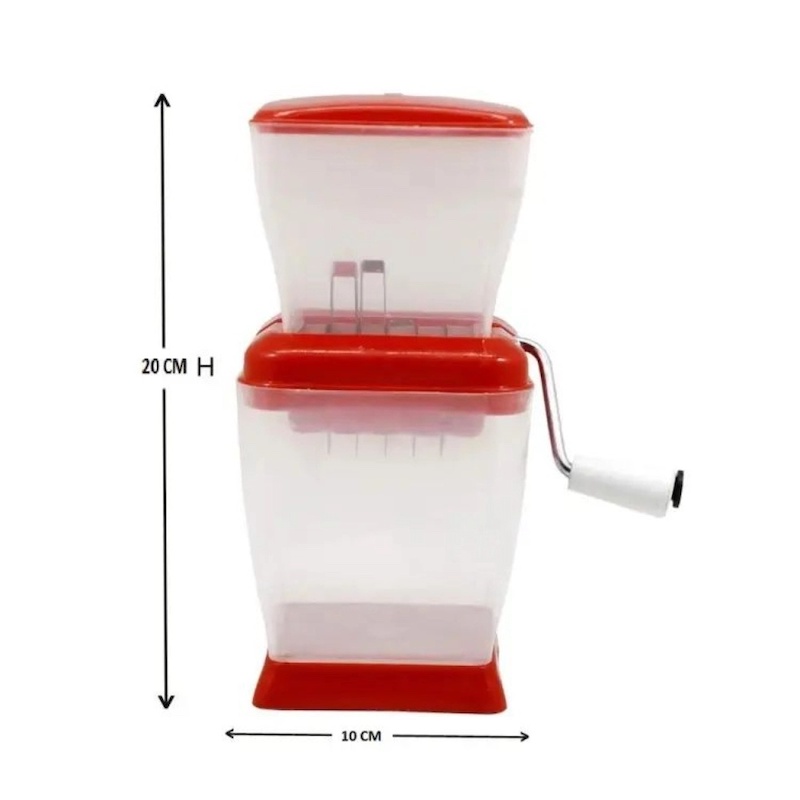 Picture of Plastic Onion, Chilly & Vegetable Cutter with Lid-Multicolor