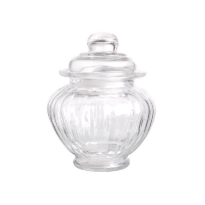 Picture of 1 pcs glass spice jar with glass lid-Clear