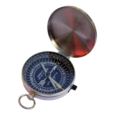 Picture of Metal Islamic Qibla Compass for Prayer Direction-Silver