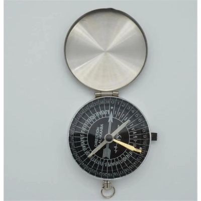 Picture of Metal Islamic Qibla Compass for Prayer Direction-Silver