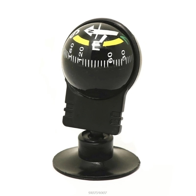 Picture of 1 pcs Car Navigation Compass Suction Cup Compass 360 Degree Rotation Waterproof 2.28x1.26 Inch-Black