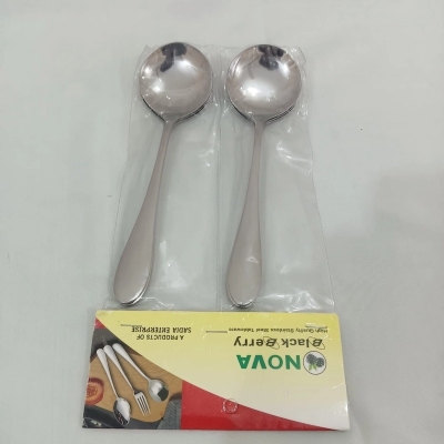 Picture of 18 pcs or any 6 pcs {that you will order} stainless steel spoon set 6 pcs tea 6 pcs fork and 6 pcs sup spoon 12cm long mirror polish silver color spoon set 18 pcs set-Silver