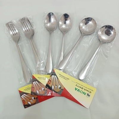Picture of 6 pcs stainless steel sup spoon-Silver