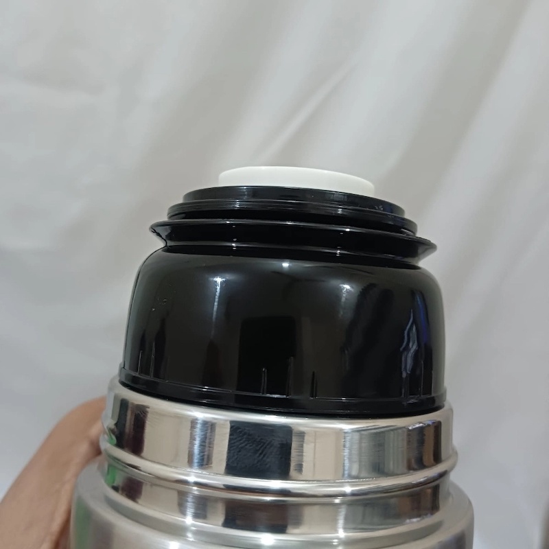 Picture of 1000ml silver color stainless steel vauoum flask 1L capacity  for winter-Silver