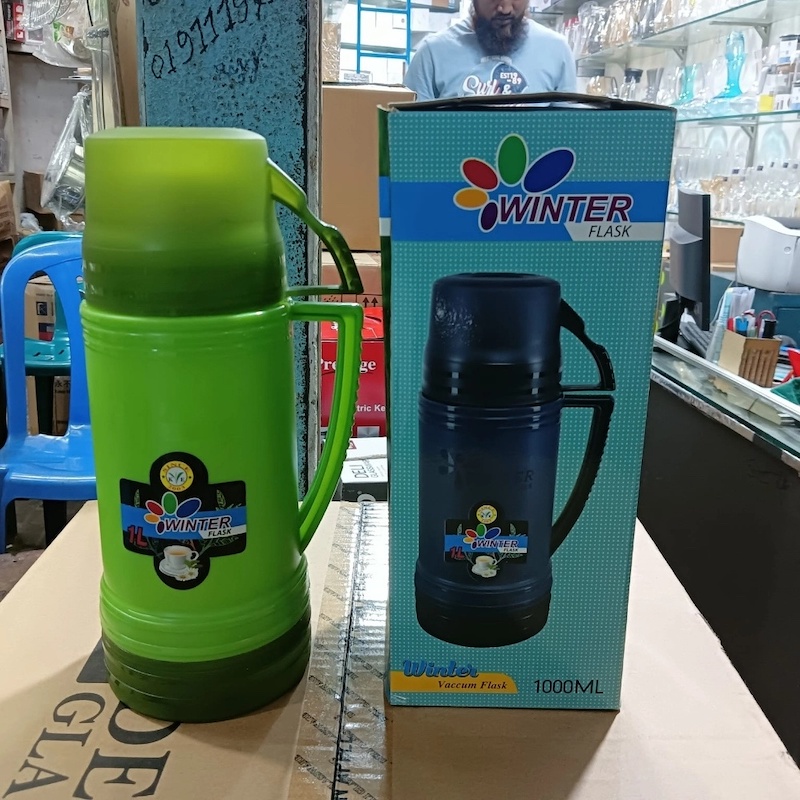 Picture of Glass Refill Vacuum Flask – 1 Liter-Dark Blue