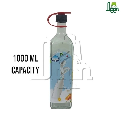 Picture of Glass Bottle with Adjustable Cork – 1000ml-Clear