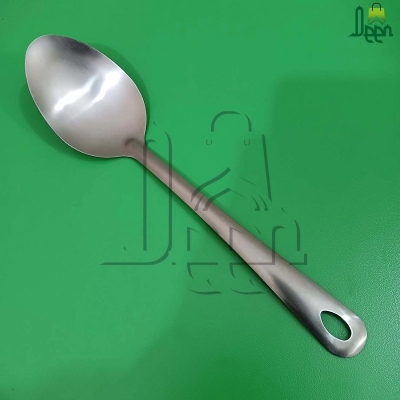 Picture of 1 pcs stainless steel silver color Serving spoon set long rice spoon-Silver