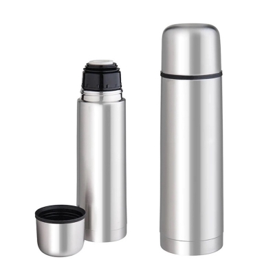 Picture of prestige stainless steel hot and cold Thermos flask for winter flask silver color ss flask push despiser  system 350ml,500ml,750ml and 1000ml capacity available that you order-Multicolor