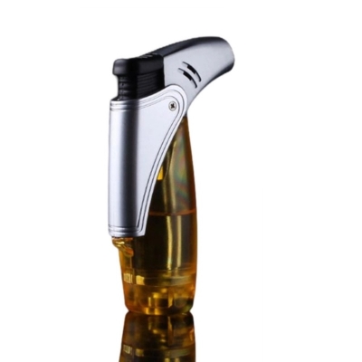 Picture of Butane Jet Torch Plastic Lighter Cigar Lighter Windproof Gas Fuel Visible-Multicolor