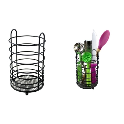 Picture of Indispensable - Dependable Industries Kitchen Storage Counter Top Cutlery Holder Black Matte Fin - Kitchen & Dining - Modern and Trendy-Black