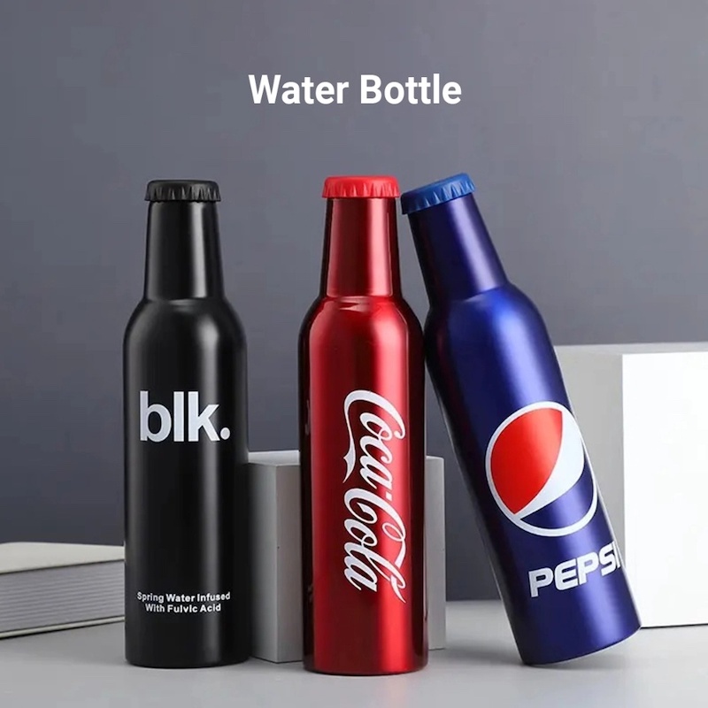 Picture of Creative Soda Private Labels Cola Bottle Stainless Steel Insulation Double Outdoor Sports Drinking Water Bottles-Black