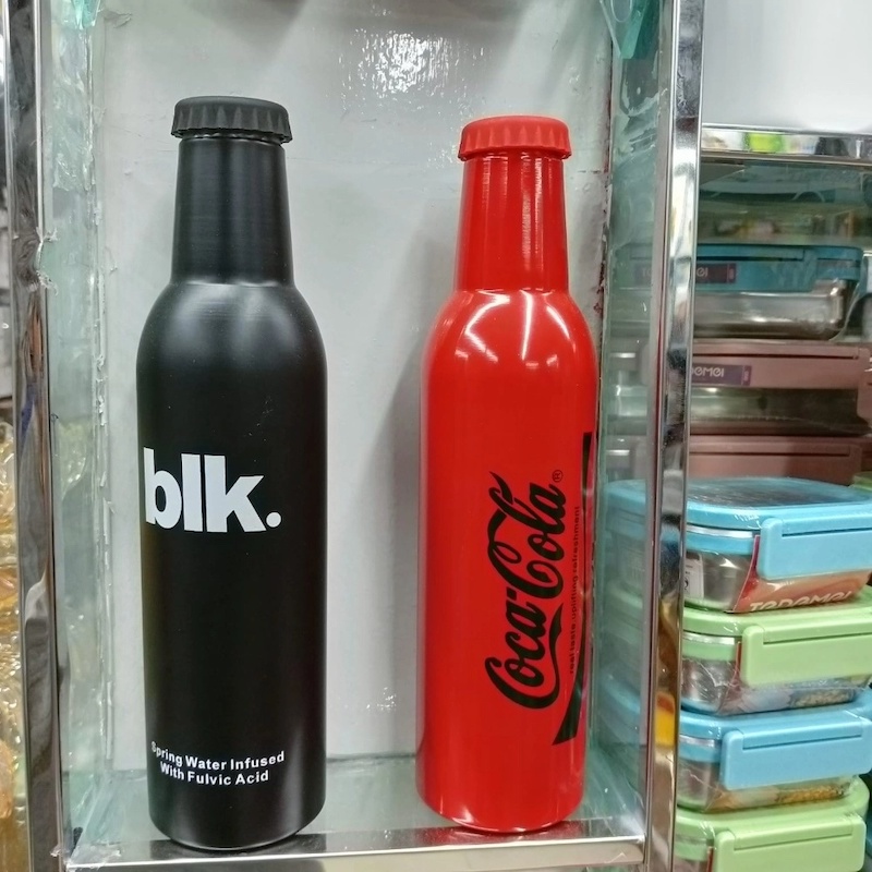 Picture of Creative Soda Private Labels Cola Bottle Stainless Steel Insulation Double Outdoor Sports Drinking Water Bottles-Black