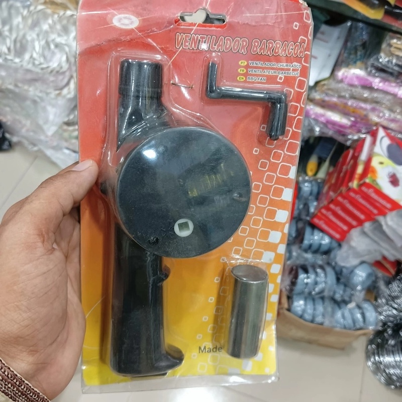Picture of Outdoor Barbecue Fan Air Blower BBQ Tools Barbecue Grill Accessories-Black