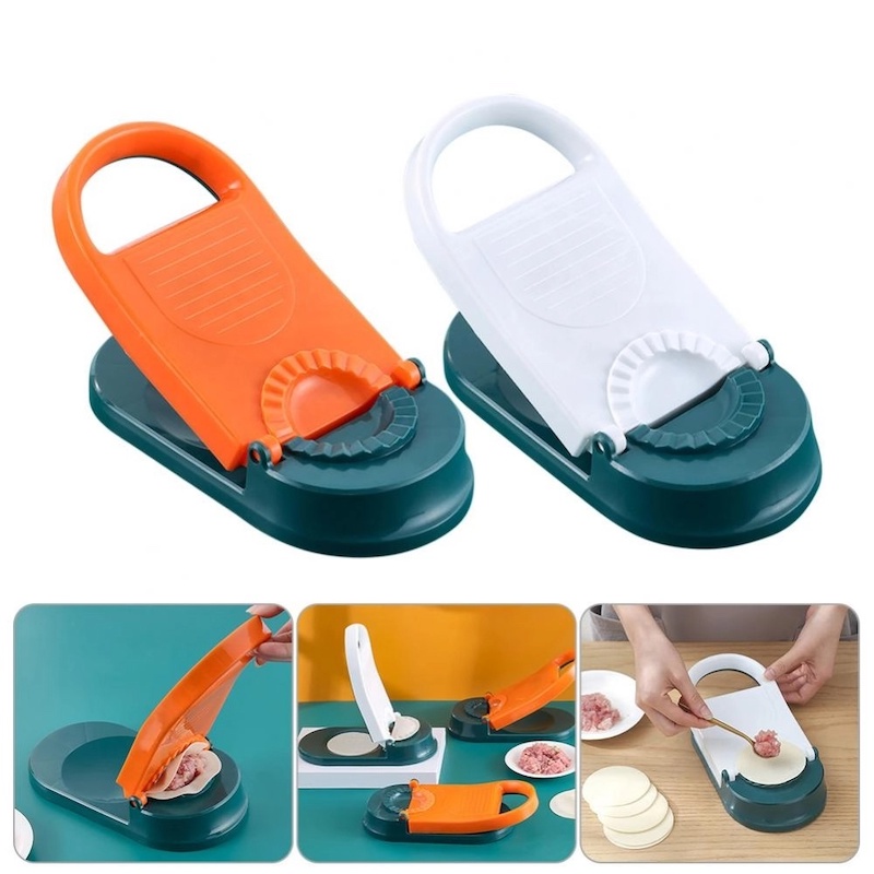 Picture of Dumpling Maker Manual Wrapper - Handmade Dumpling Making Tool - Kitchen Gadgets for Tortilla Dough Pastry Pasta Pierogi Pelmeni Dumpling Wrap Maker Mould-Multicolor