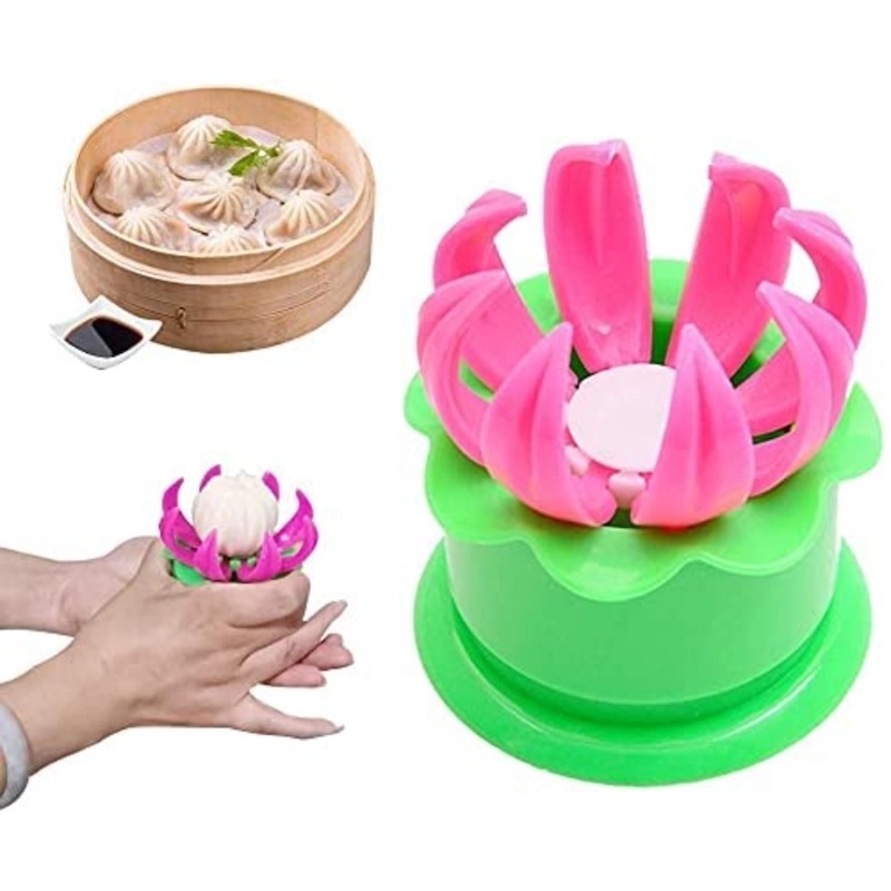 Picture of Dumpling Maker 2 In 1 Dumpling Pressing Mold DIY Manual Dough Rolling Labor-Saving Wrapper Machine Kitchen Utensils and momo-Multicolor