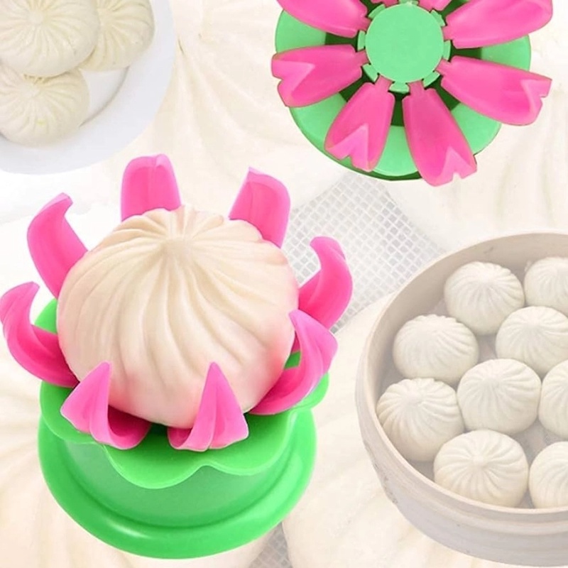 Picture of Dumpling Maker 2 In 1 Dumpling Pressing Mold DIY Manual Dough Rolling Labor-Saving Wrapper Machine Kitchen Utensils and momo-Multicolor