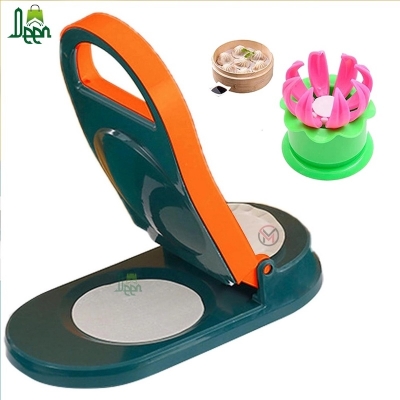 Picture of Dumpling Maker Manual Wrapper - Handmade Dumpling Making Tool - Kitchen Gadgets for Tortilla Dough Pastry Pasta Pierogi Pelmeni Dumpling Wrap Maker Mould + Momo Maker-Multicolor
