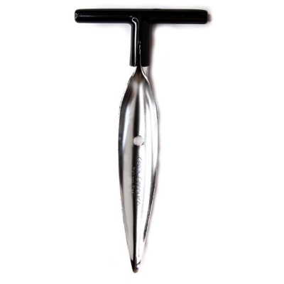 Picture of Coconut Opener Tool + 4 pcs Stainless steel Straw and cleaning Brush for Fresh GREEN Young Fruit Black Rubber Handle EZ Easy Grip SAFE with Stainless Steel Drinking-Silver