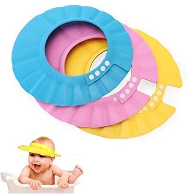 Picture of Window Shop Bathing Baby Shower Hair Wash Cap/ Baby Bath Shower Protection Cap for Eyes And Ear (Pack of 1) (Baby Shower Cap) Multicolor-Multicolor