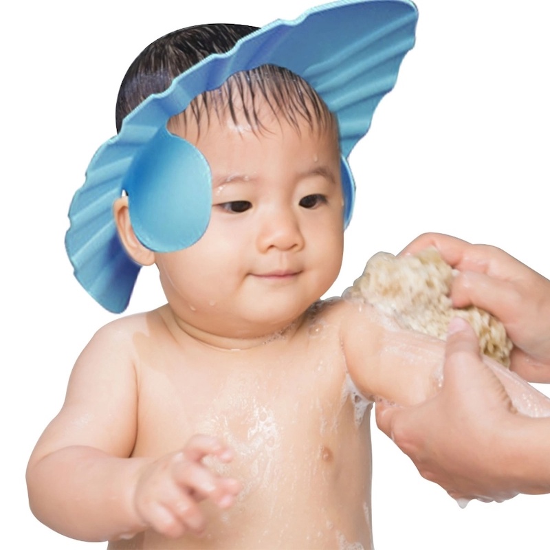 Picture of Window Shop Bathing Baby Shower Hair Wash Cap/ Baby Bath Shower Protection Cap for Eyes And Ear (Pack of 1) (Baby Shower Cap) Multicolor-Multicolor