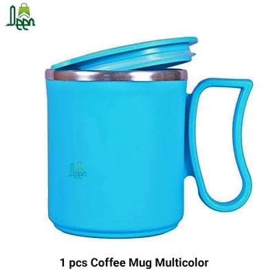 Picture of 1 pcs Coffee Mug with Stainless Steel for Tea Milk Mug Inner Stylist Double Wall Cup for Home Office Restaurant Use Gift Hot mug Stainless steel inner-Black