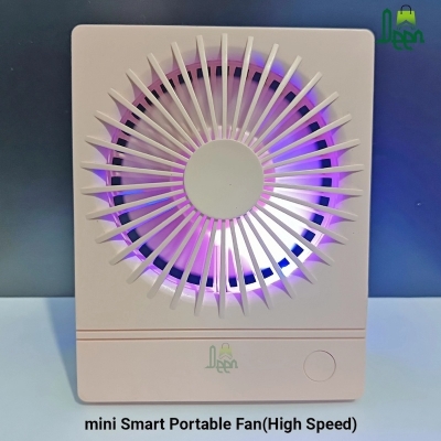 Picture of High speed Electric fan solid colour Summer Cooler Portable Fan Handheld Mini Fan USB Rechargeable Portable - মিনি ফ্যান-Multicolor