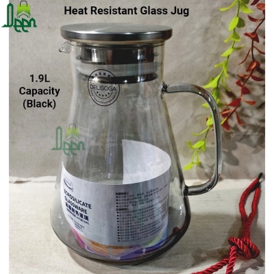 Picture of 1 PCS HEAT RESISTANT GLASS JUG, GPH27HA, 1440ML-Black