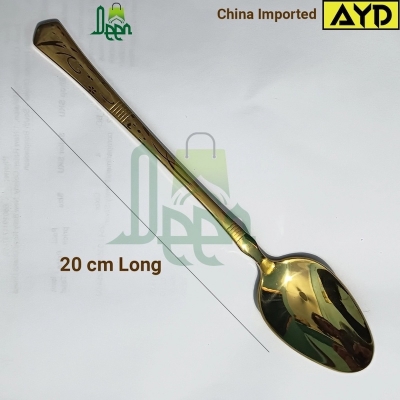 Picture of Big Size Heavy Table Spoon premium quality Big Size Table spoon 20 cm long Table spoon Golden spoon ,Best tableware Table Spoon -Chopsticks