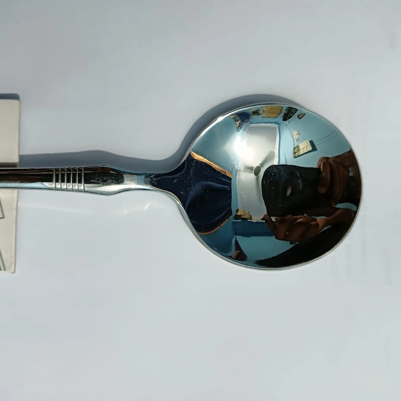 Picture of Big Size Heavy Sup Spoon premium quality Big Size sup spoon 20 cm long Sup spoon golden and Silver spoon , Best tableware Sup Spoon -Chopsticks-Multicolor