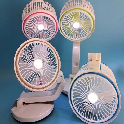 Picture of 1 pcs NEW Multifunction Foldable hand led light portable USB rechargeable led fan - মিনি ফ্যান-Multicolor