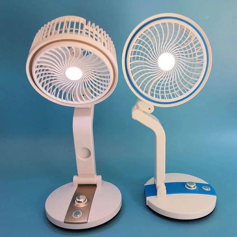Picture of 1 pcs NEW Multifunction Foldable hand led light portable USB rechargeable led fan - মিনি ফ্যান-Multicolor