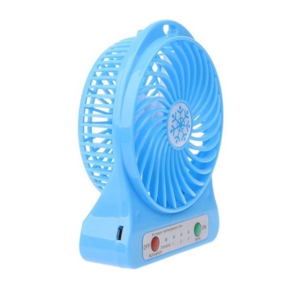 Picture of 1 pcs Portable Mini USB Fan Small Desk Pocket Handheld Air Rechargeable 18650 Battery Cooler 3-Gear Fan for Home office Muticolor - মিনি ফ্যান-Multicolor