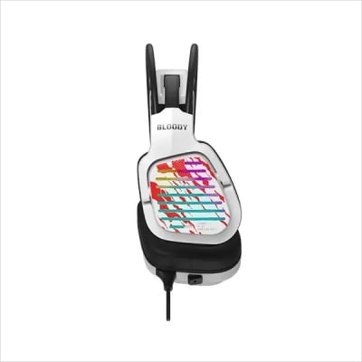 Picture of A4 TECH BLOODY G565 ENERGY WHITE 7.1 SURROUND SOUND RGB FLOW BACKLIGHT USB GAMING HEADPHONE