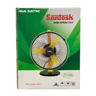 Picture of Santosh High Speed Fan 9 Inch  Copper Motor - Yellow