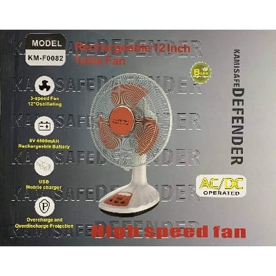 Picture of DEFENDER Rechargeable Table Fan 12 Inch