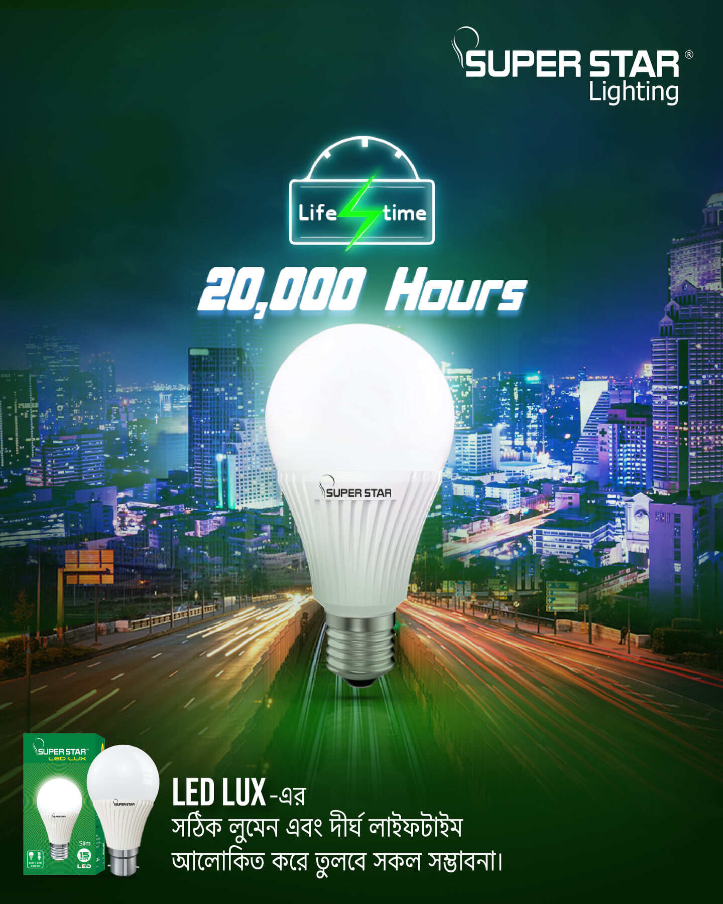 Picture of Super Star LEDLUX Slim 05 Watt Daylight - White