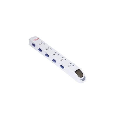 Picture of Super Star Premium White Extension Socket 2 pin 5 socket - White