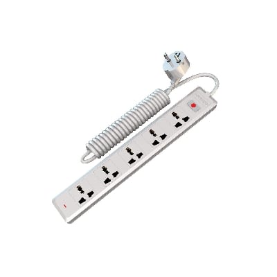 Picture of Super Star Smart Extension Socket 2 PIN 5 Socket - White