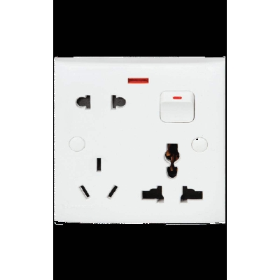 Picture of SUPER STAR Lotus All Rounder Combined Socket - White