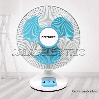Picture of Defender rechargeable Fan 12 Inch - White